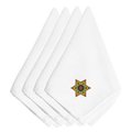 Carolines Treasures Carolines Treasures EMBT2990NPKE Hanukkah Star of David Embroidered Napkins; Set of 4 EMBT2990NPKE